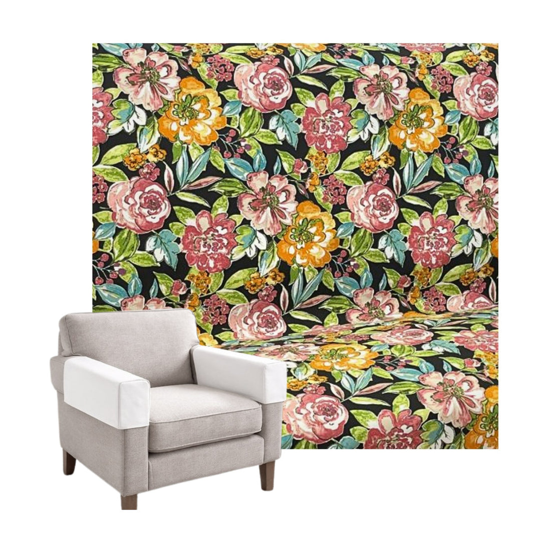 Vintage Floral Outdoor & Patio Custom Armrest Cover