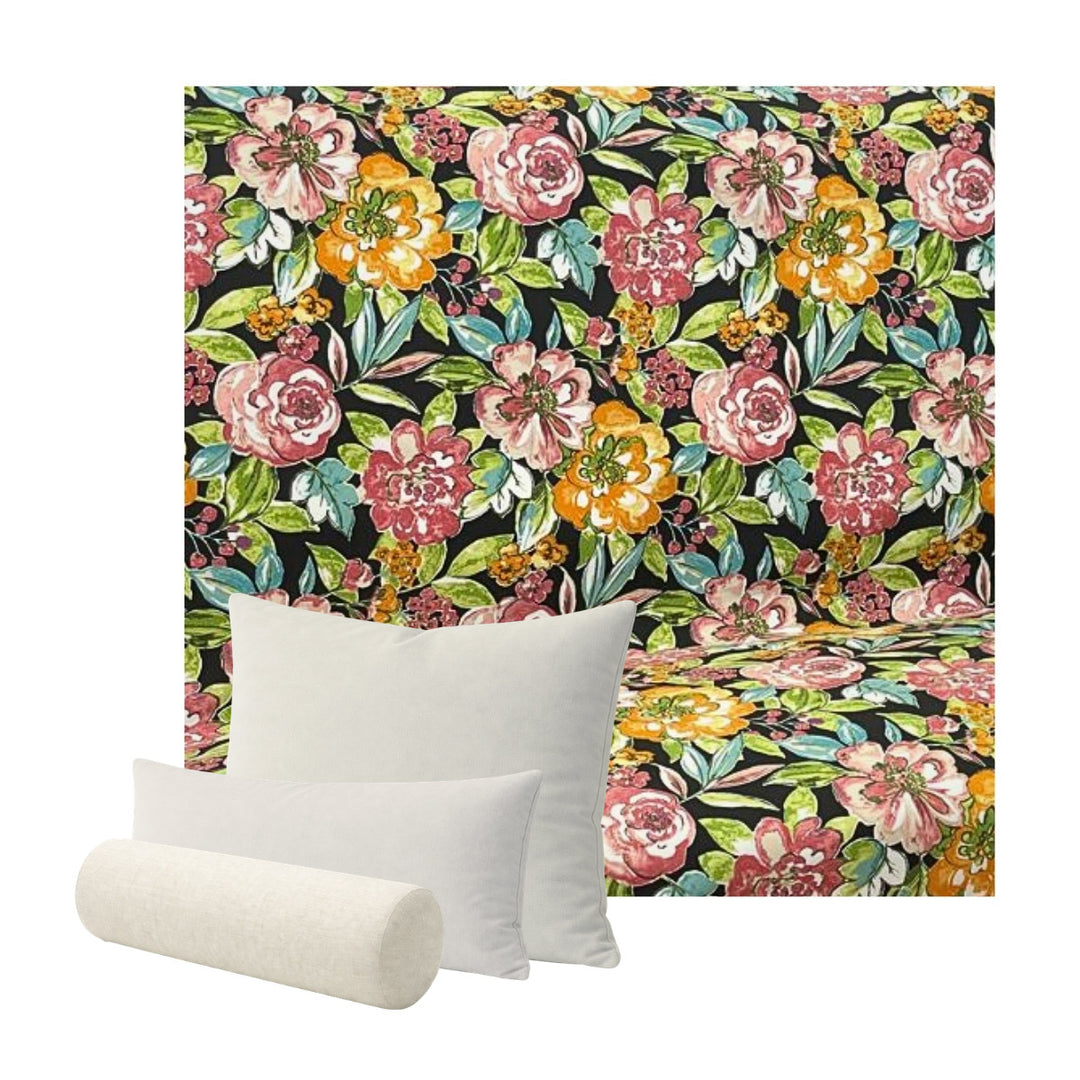 Vintage Floral Outdoor & Patio Custom Pillow Cover