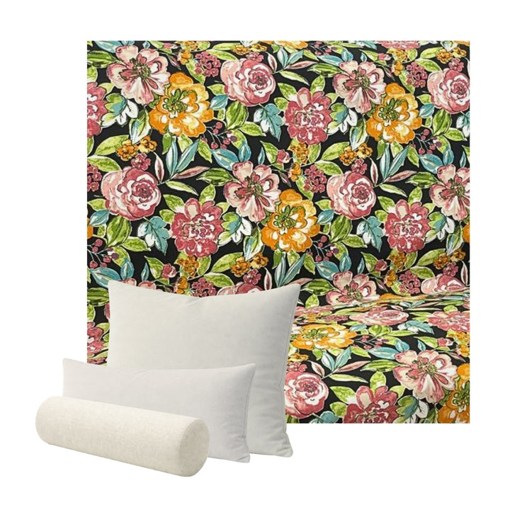 Vintage Floral Outdoor &amp; Patio Custom Pillow Cover
