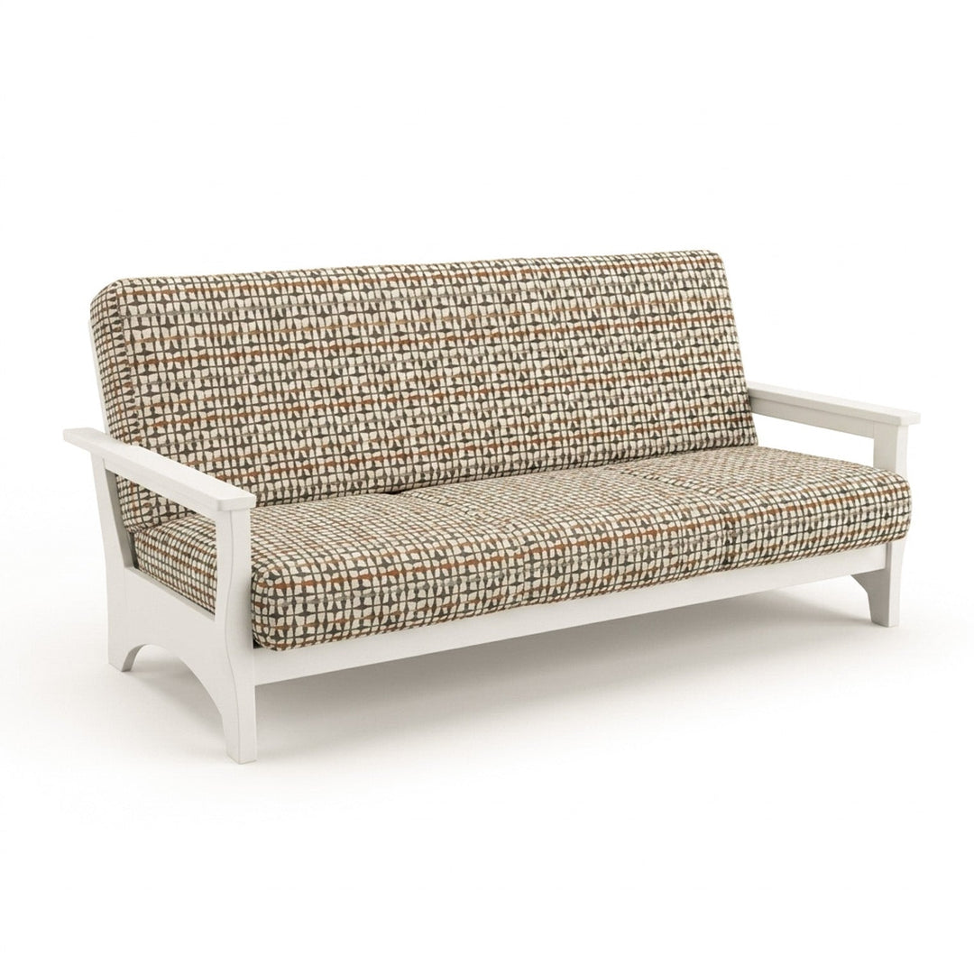 Mid-Century Copper Canvas Print Futon Cover