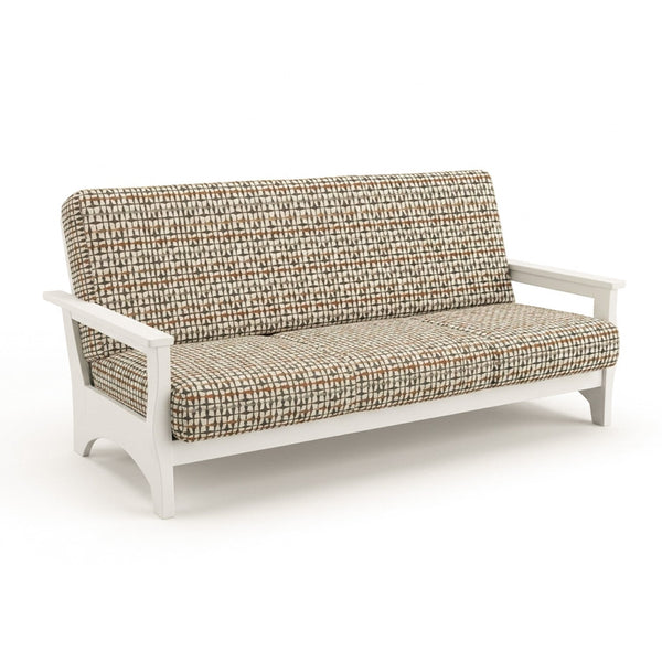 Mid-Century Copper Canvas Print Futon Cover