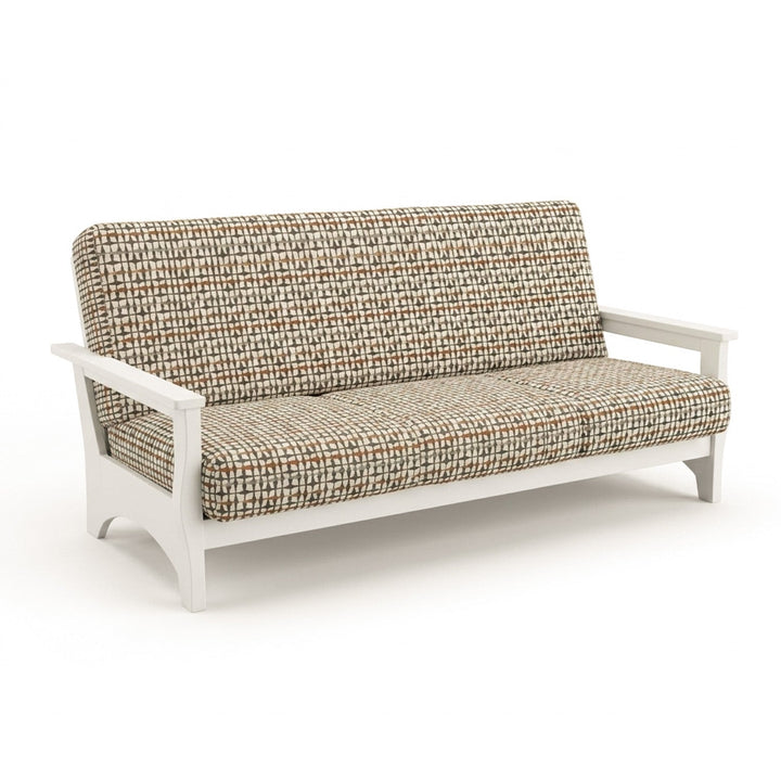 Mid-Century Copper Canvas Print Futon Cover