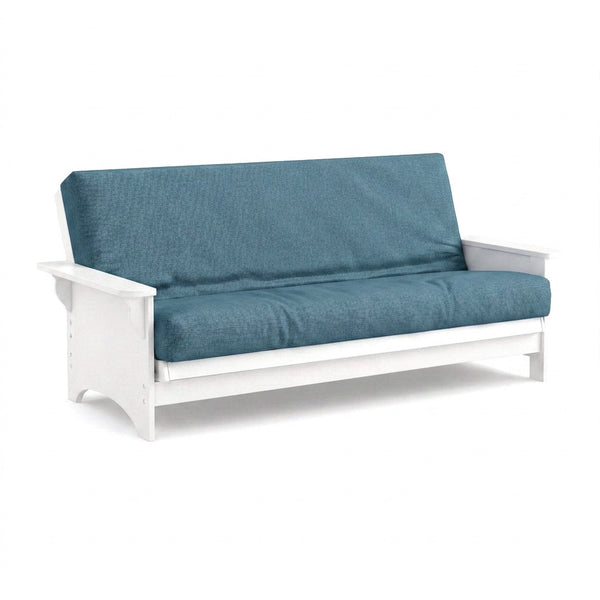 Cove Blue Premium Weave Futon Cover