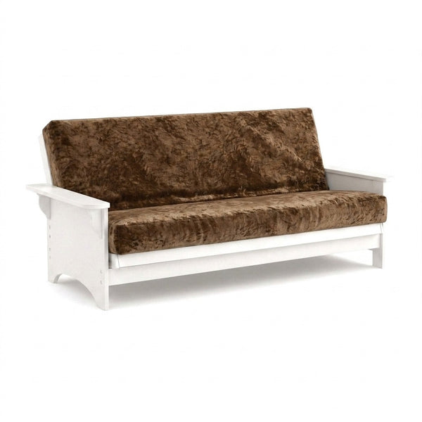 Velvet Cocoa Chenille Futon Cover