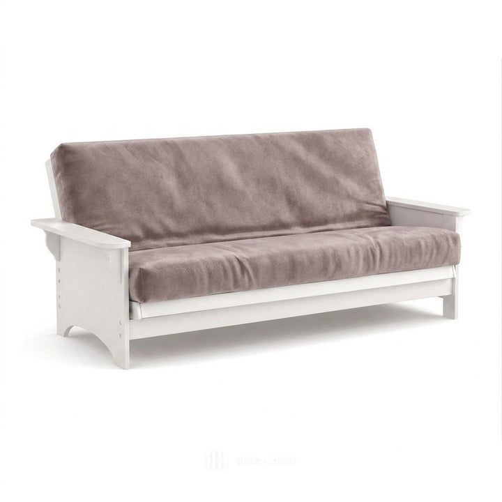 Velvet Blush Beige futon cover in blush beige velvet