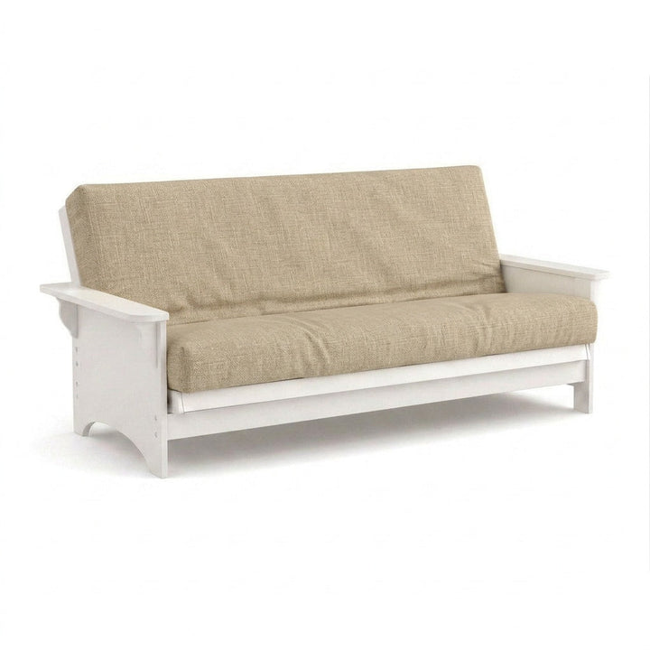 Linen Stone premium weave custom futon cover