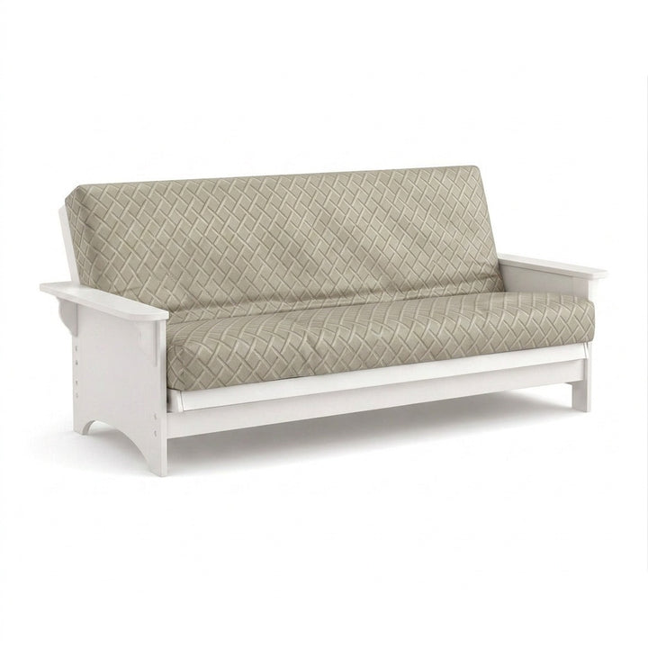Steel Gray Lattice Futon Cover