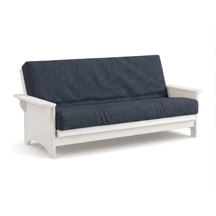 Oxford Blue performance weave custom futon cover