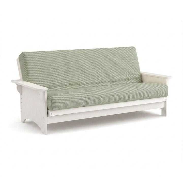 Soft Sage performance weave custom futon cover