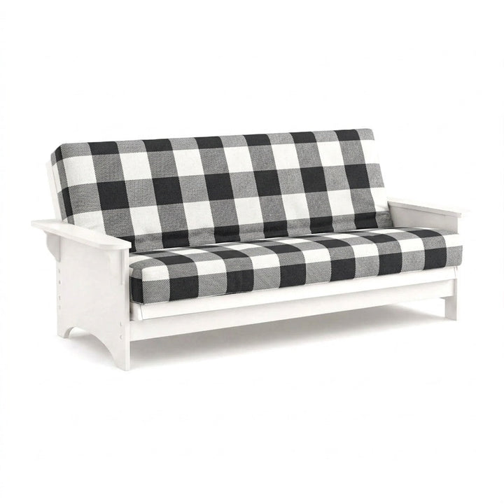 Black &amp; White Buffalo Check Futon Cover