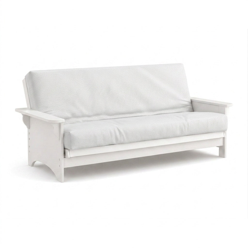 SunReal® Solid White Futon Cover