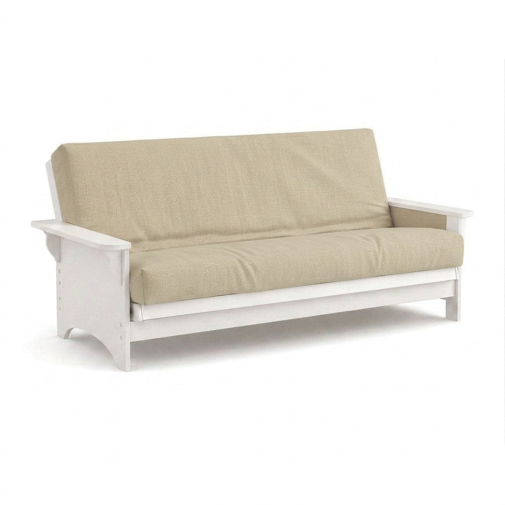 SunReal® Linen-look Sand Beige Futon Cover