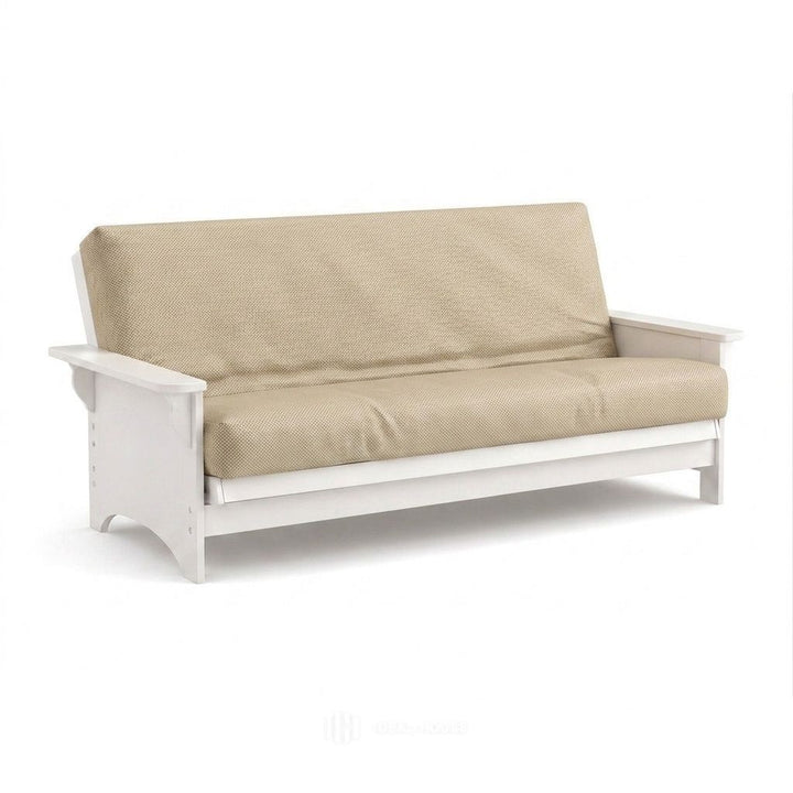 Khaki Outdoor Performance futon cover in khaki
