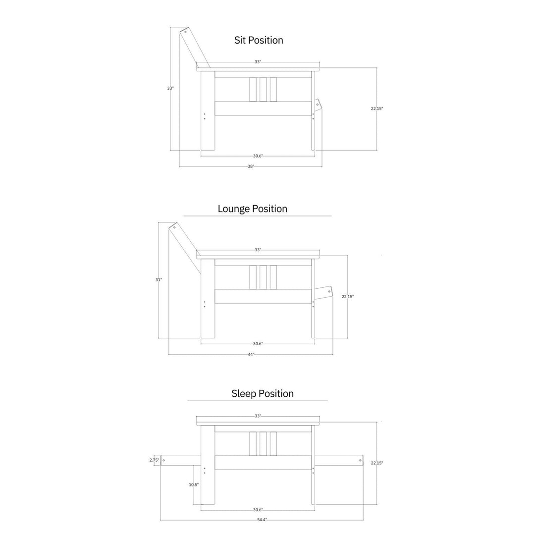 Mission Arm Futon Set
