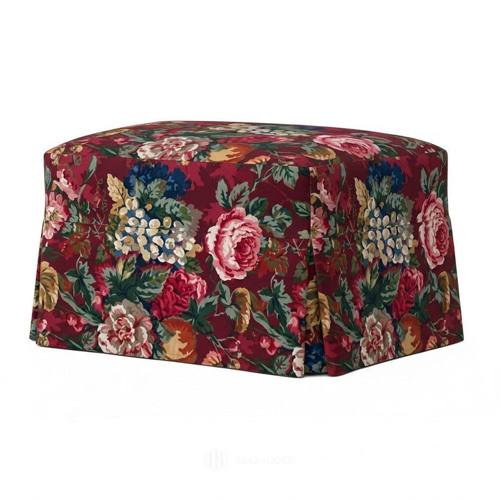Tuscan Villa Canvas Print Custom Ottoman Cover