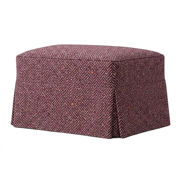 Ruby Cheer Premium Weave Custom Ottoman Cover