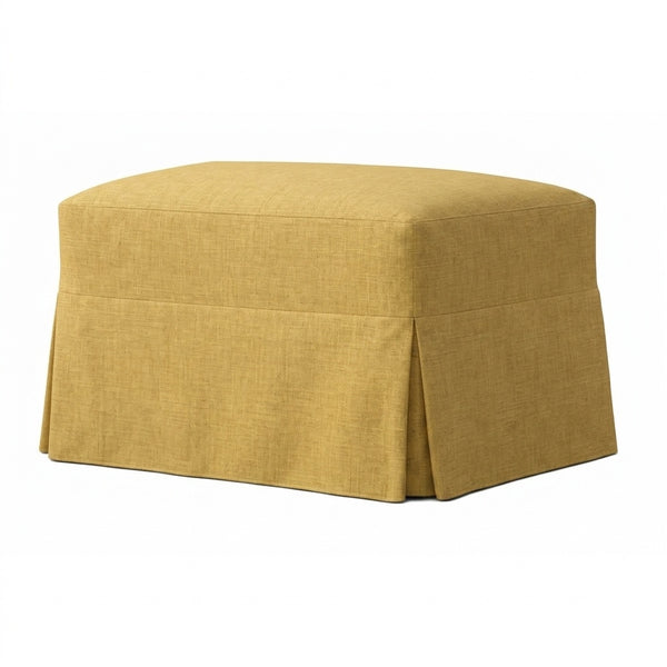 Sunflower Yellow Custom Ottoman Slipcover