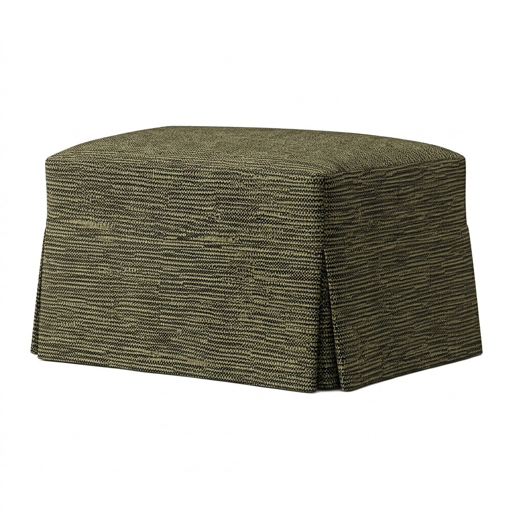 Sunset Sage Custom Ottoman Slipcover