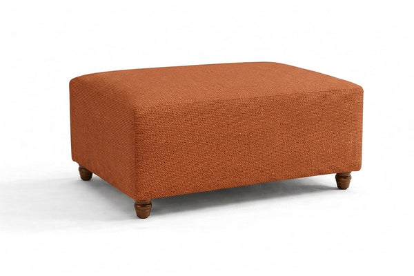 FlexFit Tarracotta Custom Ottoman Slipcover