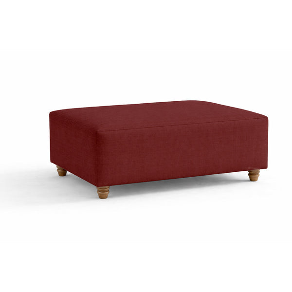 SunReal® Burgundy Red Custom Ottoman Slipcover