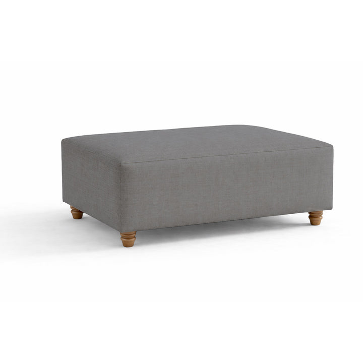 SunReal® Charcoal Gray Custom Ottoman Slipcover