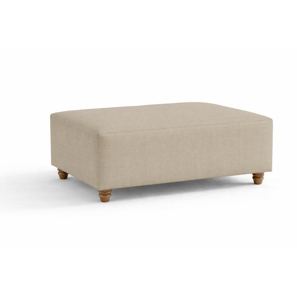 SunReal® Flax Beige Custom Ottoman Slipcover