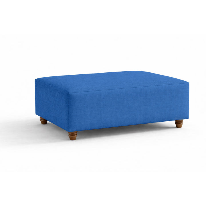 SunReal® Pacific Blue Custom Ottoman Slipcover