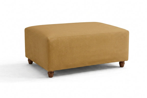 FlexFit Rust Orange Custom Ottoman Slipcover