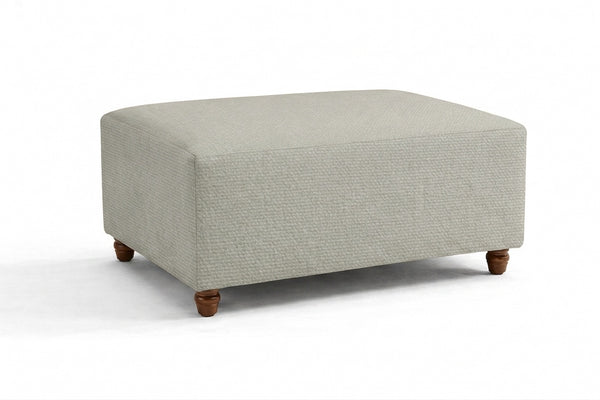 FlexFit Sterling Gray Custom Ottoman Slipcover