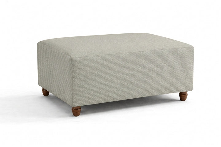 FlexFit Sterling Gray Custom Ottoman Slipcover