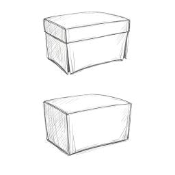 Square Ottoman Slipcover