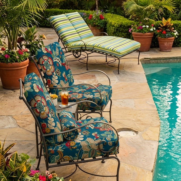 Garden Terrace Outdoor Throw Pillow