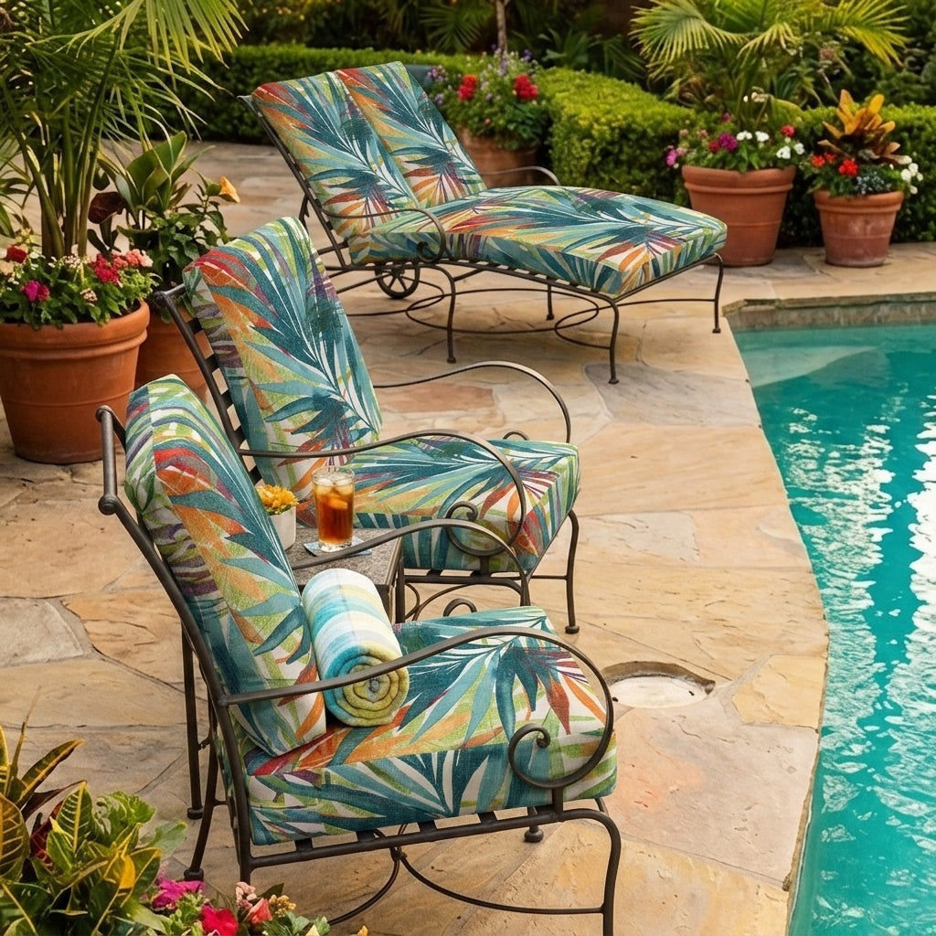 Florida Coast Outdoor Bolster Pillow