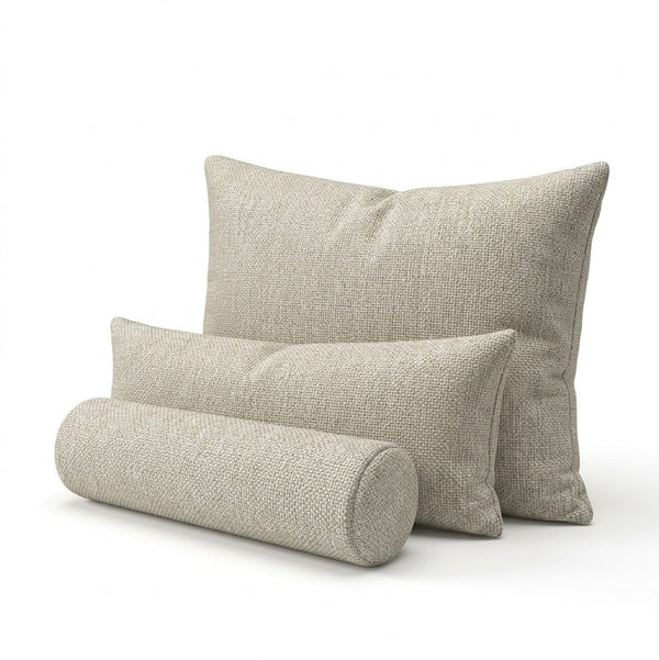 Rustic Oatmeal Custom Pillow Cover