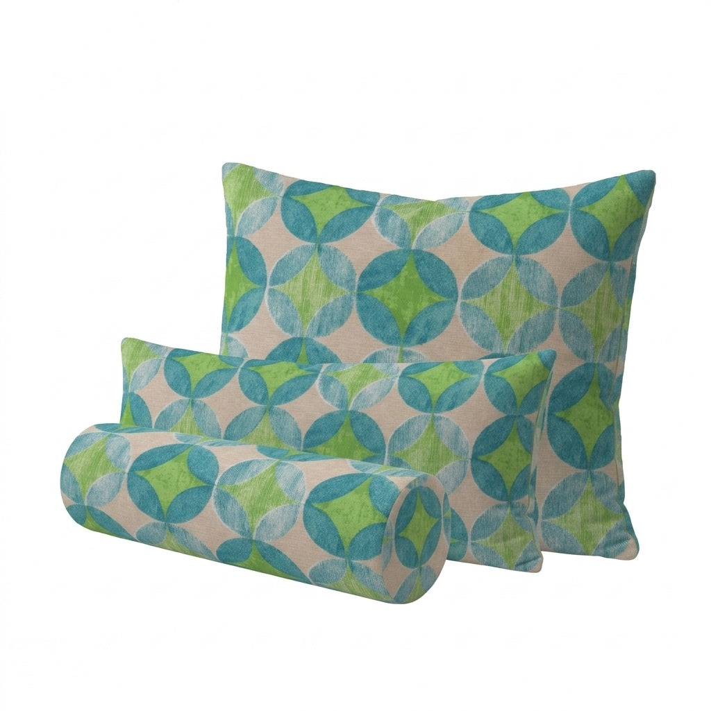 Sea Glass Mosaic Outdoor Pillow Cover