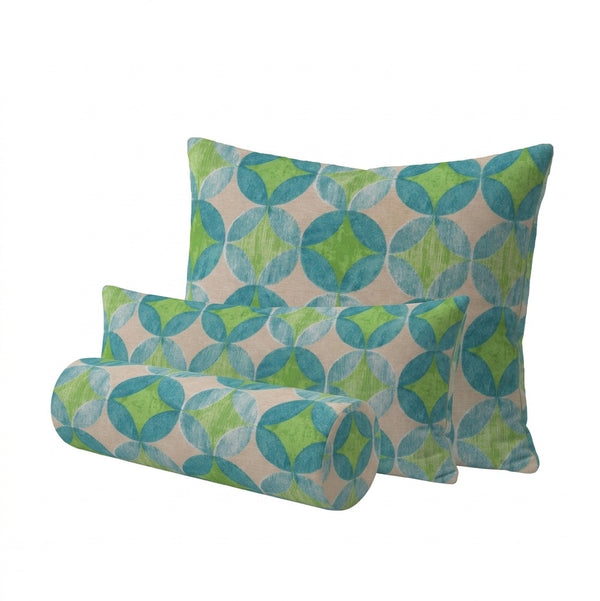 Sea Glass Mosaic Custom Outdoor Pillow Cover