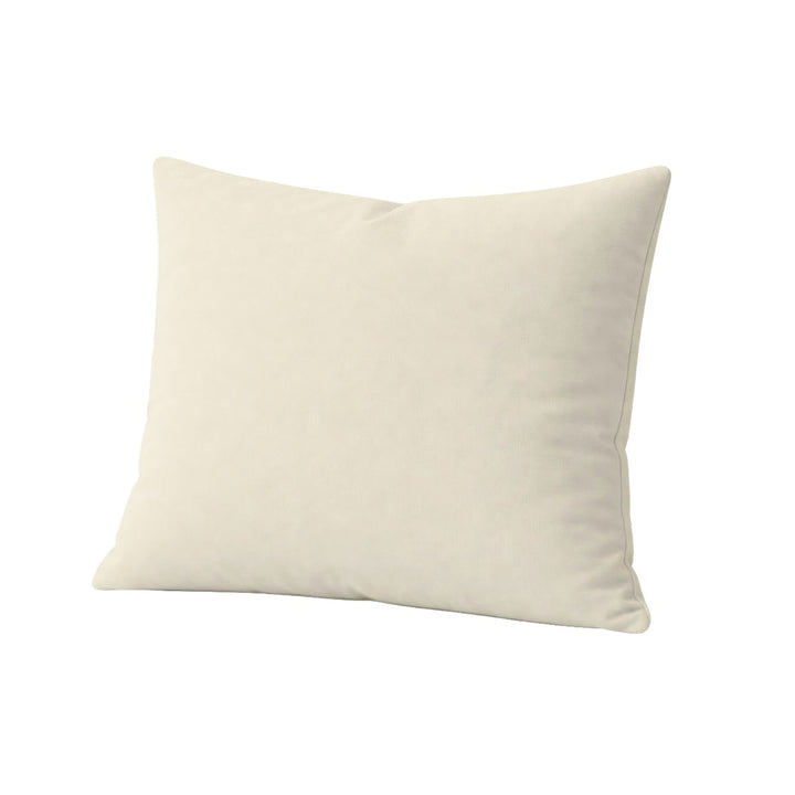 Off-White Twill Throw Pillow