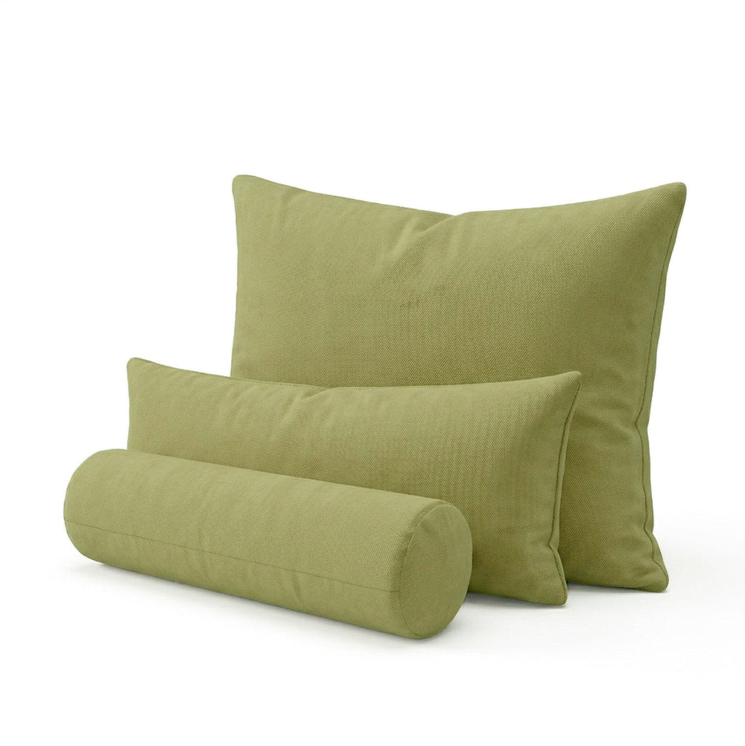 Basil Green Twill Custom Pillow Cover