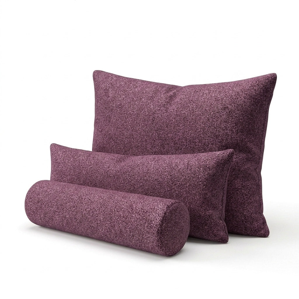 Textured Mauve Custom Pillow Cover