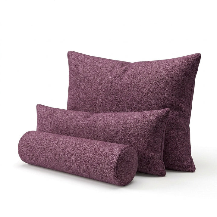 Textured Mauve Custom Pillow Cover