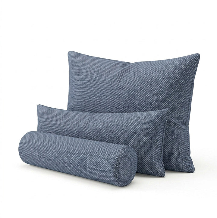 Steel Blue Diamond indoor/outdoor custom pillow cover