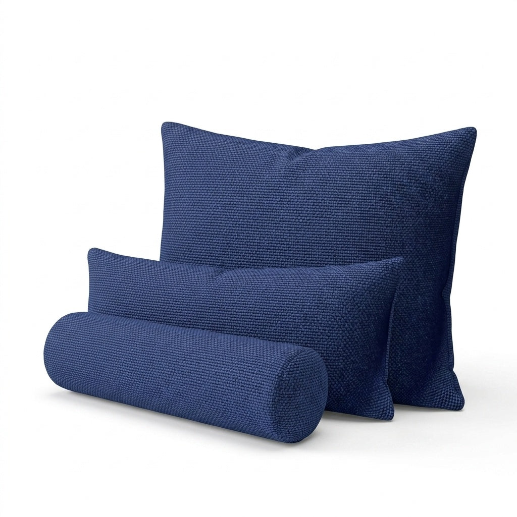 Royal Navy Outdoor Performance custom pillow cover in royal navy