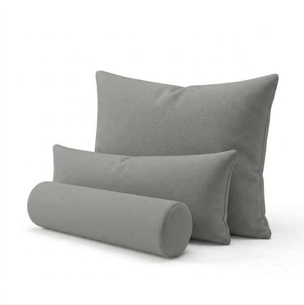 Cool Gray Outdoor Performance Custom Pillow Cover