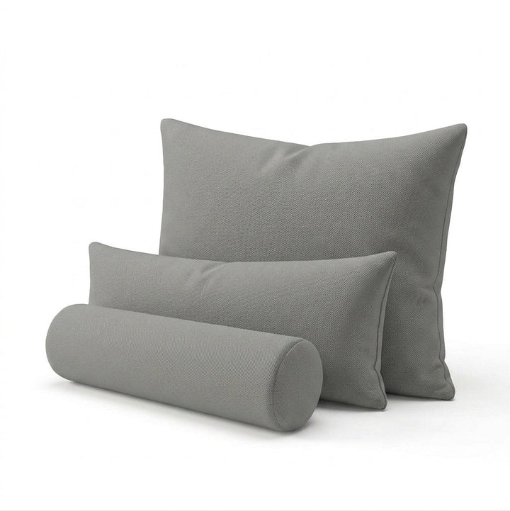 Cool Gray Outdoor Performance custom pillow cover in cool gray