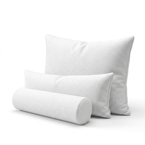 SoftCurve White Twill Custom Pillow Cover
