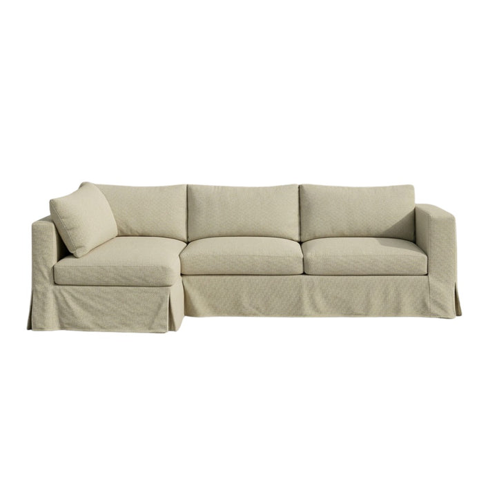 Durable Khaki Ripstop Custom Sectional Slipcover