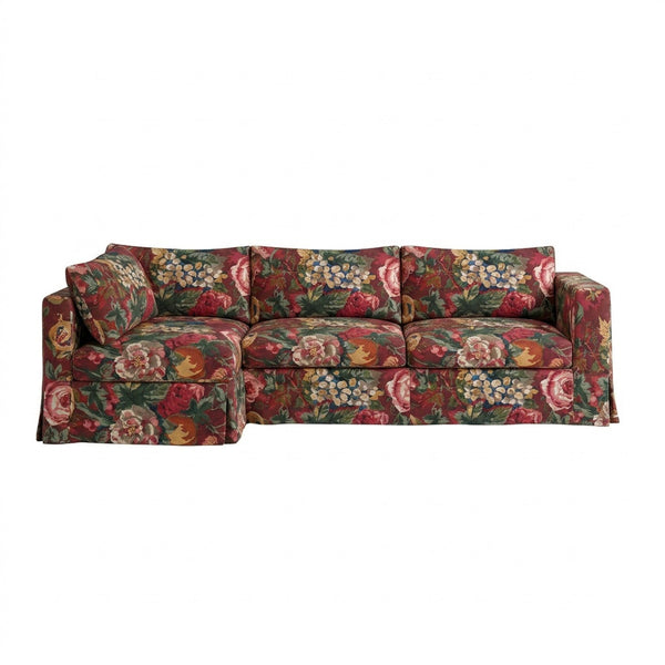 Tuscan Villa Canvas Print Custom Sectional Sofa Cover