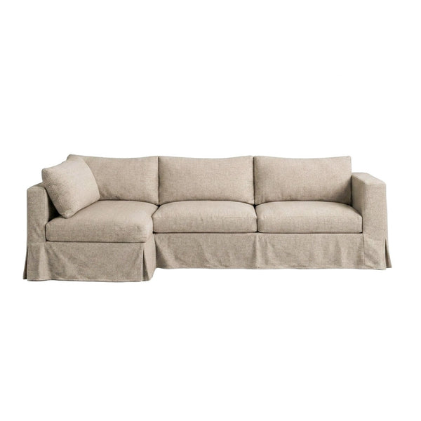 Adrian Gray Custom Sectional Sofa Cover