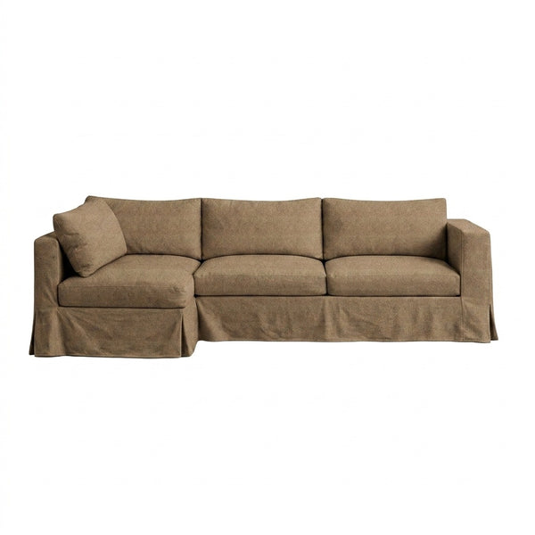 Rustic Barley Custom Sectional Slipcover