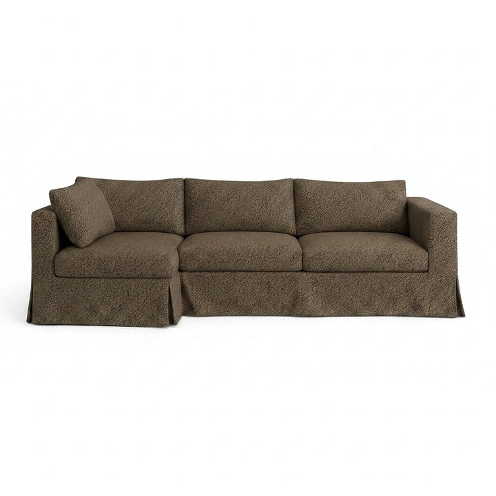 Vintage Green SuedeTouch Custom Sectional Slipcover